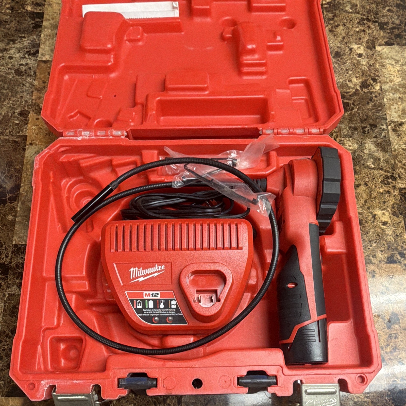 NEW Milwaukee M12 M-Spector 360 Kit with Case, & Charger (2313-21) W Battery