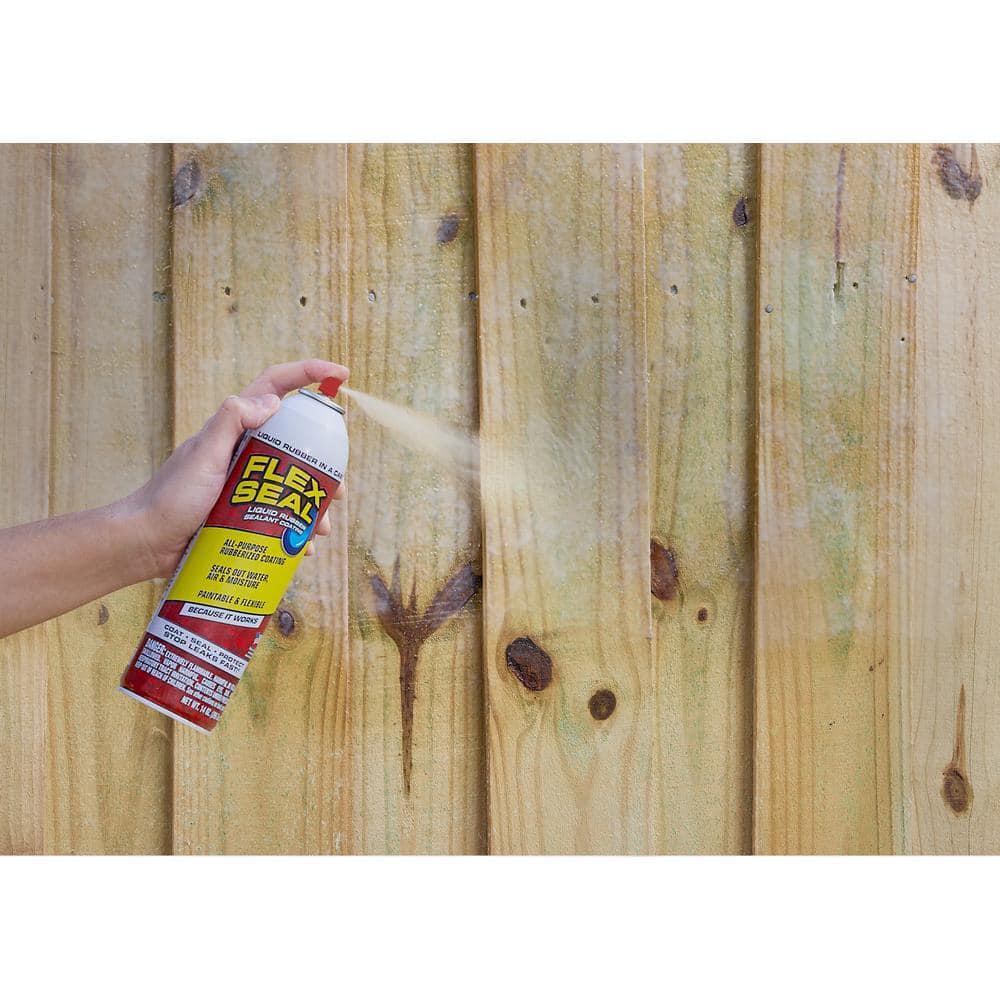 Flex Seal Clear 14 oz. Aerosol Liquid Rubber Sealant Coating Sealing Cracks