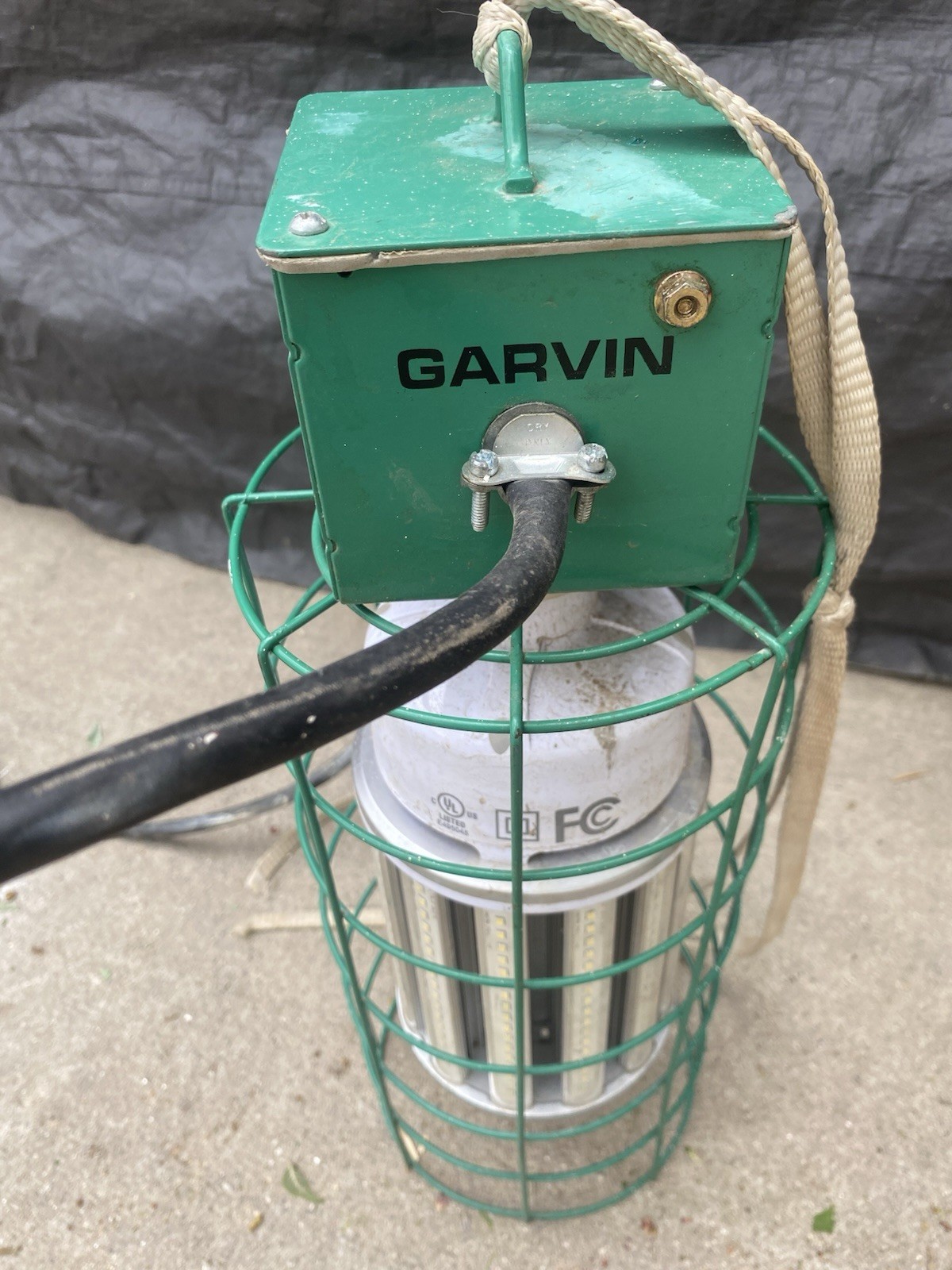 Job-site work temp work light, GARVIN (now a Southwire) temporary LED STRING