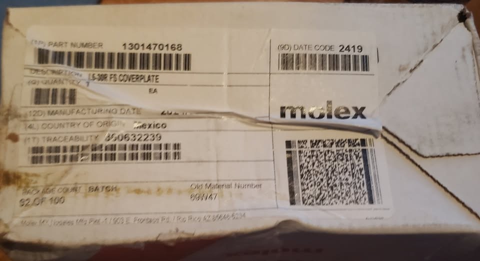 COVERPLATE – L5-30R FS MOLEX