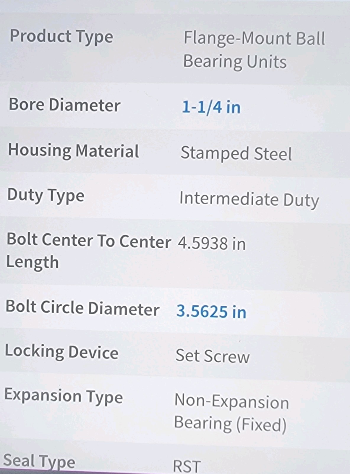 1 1/4″ 3 Bolt Tringular Flange, Zinc Plated, Press Steel, Flush IR, …