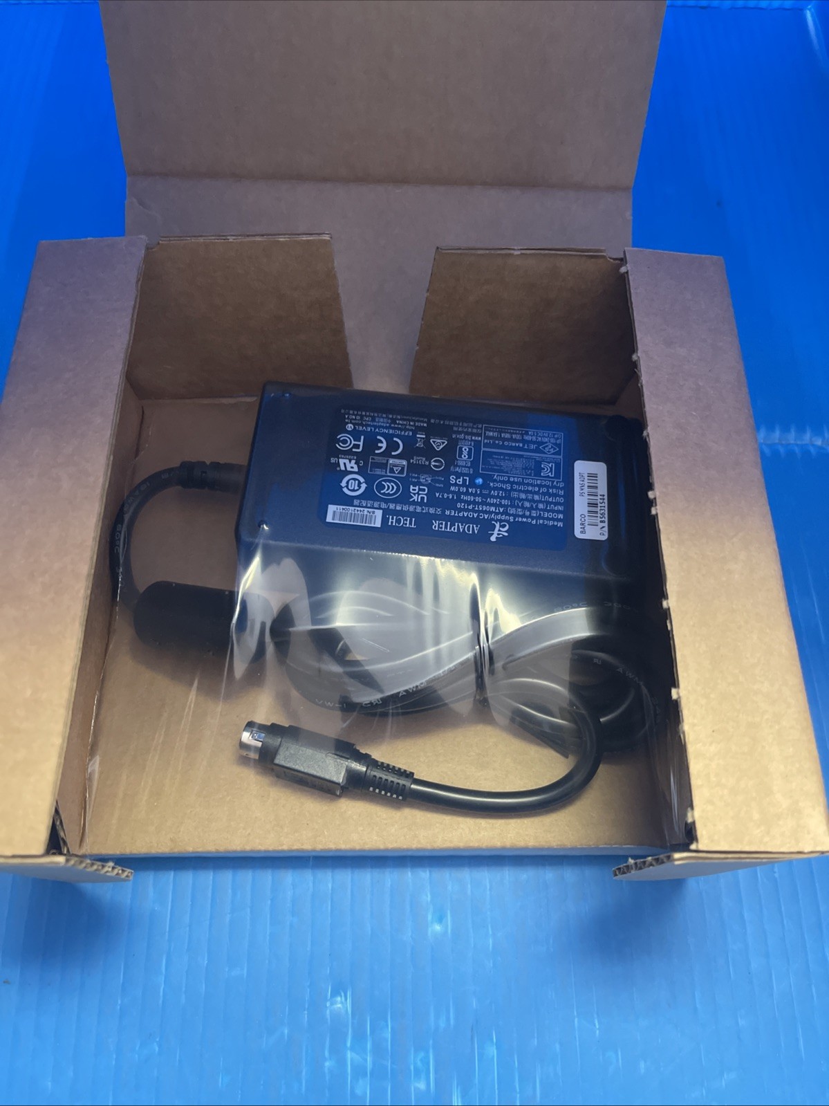 BARCO ATM065T-P120 Medical Power Supply/AC ADAPTER 12.0V=5.0A 60.0W KIT MNA-4X0