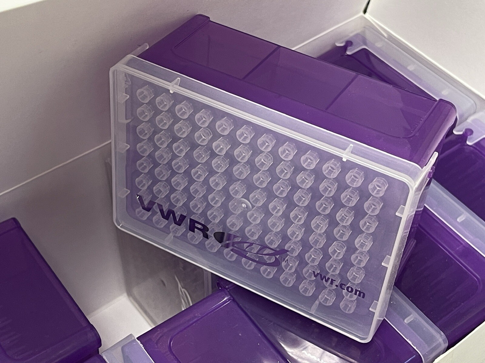 VWR 89041-396 1-10µL Micropoint Graduated Clear Pipettte Tips 10 Tray of 960