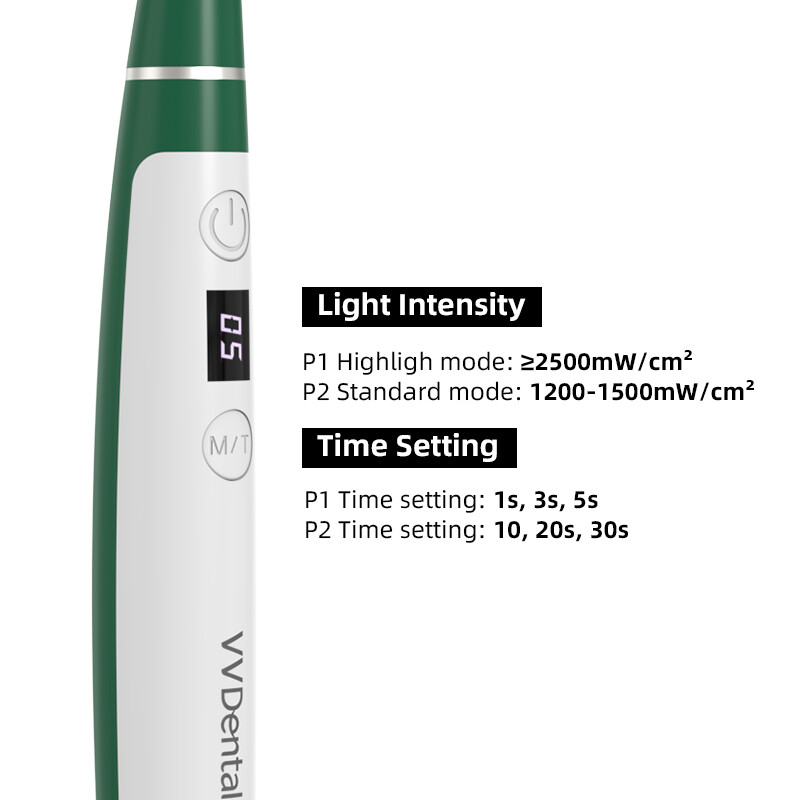 Dental Curing Light LED Resin Cure Lamp Style 2000mw/cm² 1 Second Curing Light