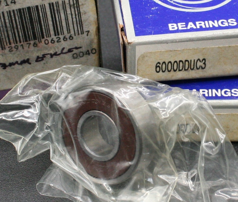 Six (6) NSK 6000 DDU C3 Deep Groove Bearings 10MM ID Indonesia NEW