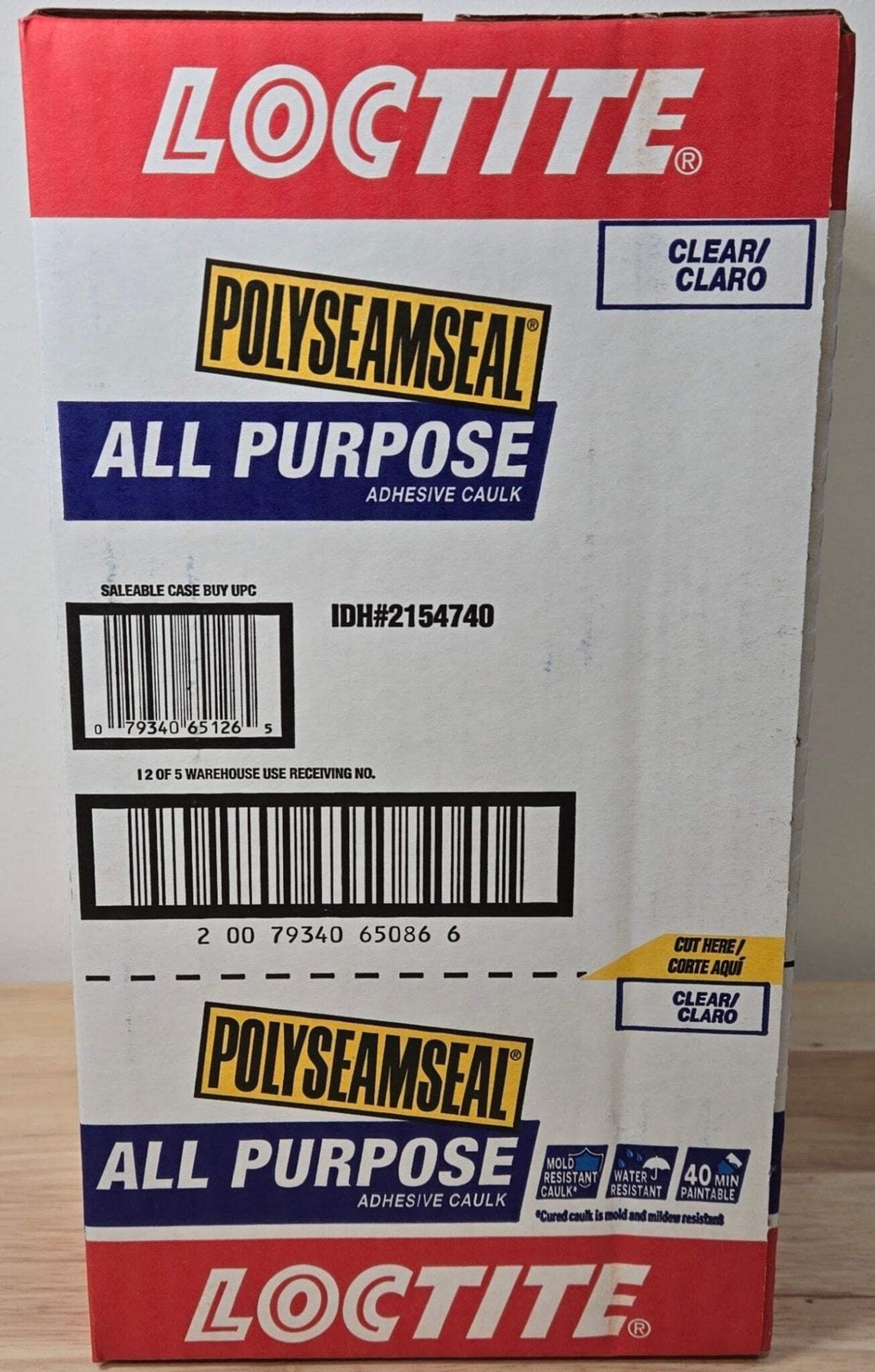 Loctite Polyseamseal Clear All Purpose Latex Caulk Sealant Case of 12x 10 oz 215