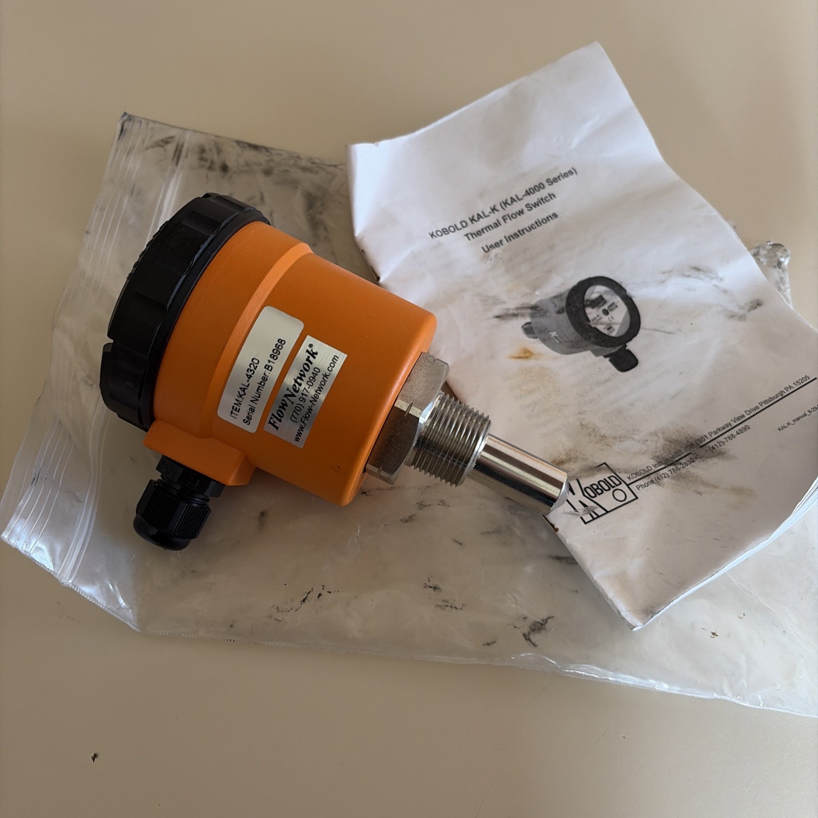 KOBOLD KAL-K Thermal Flow Switch (KAL-4000 Series)