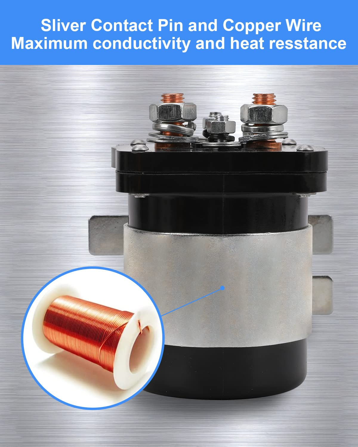 500A 12V Battery Isolator Relay Solenoid Continuous Duty For Dual Battery