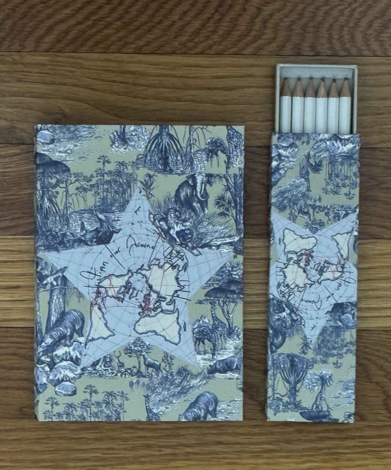 DIOR Around The World Exclusive Office Gift Set w Journal Notebook & Pencils Set