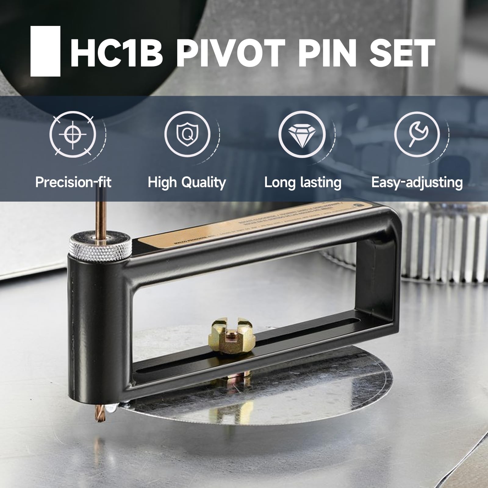 HC1B Pivot Pin Set Compatible with Malco HC1 and HC2 51mm x 6.35mm, Gold