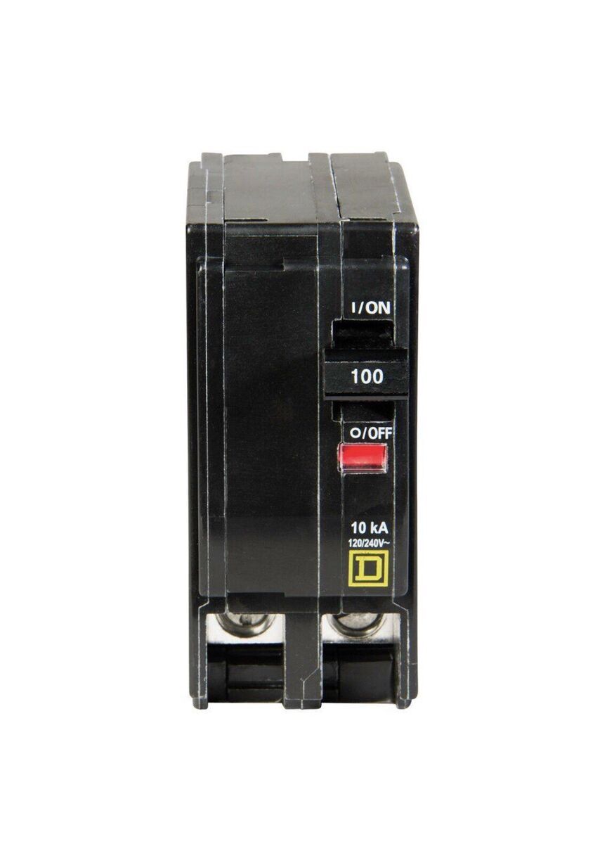 Square D QO2100C Miniature Circuit Breaker – 100 A, 2 Pole, 120/240 VAC