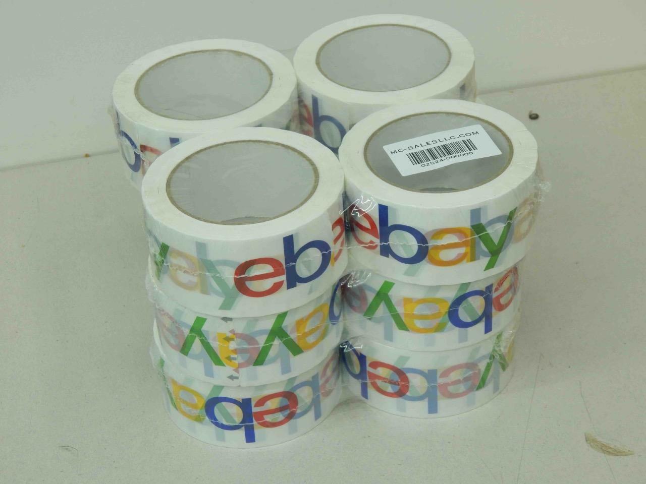 (12 Rolls) Official eBay Classic Color Tape 2” X 75 Yards Shipping & Packing