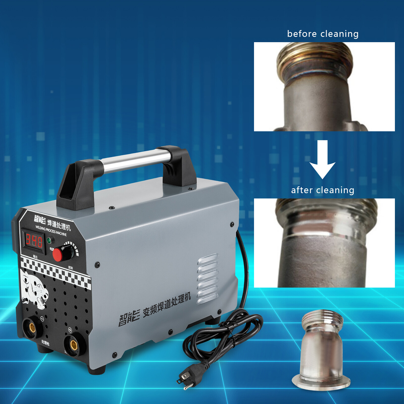1000W Welding Bead Processor Weld Cleaning Machine For Metal/arc/laser Welding!
