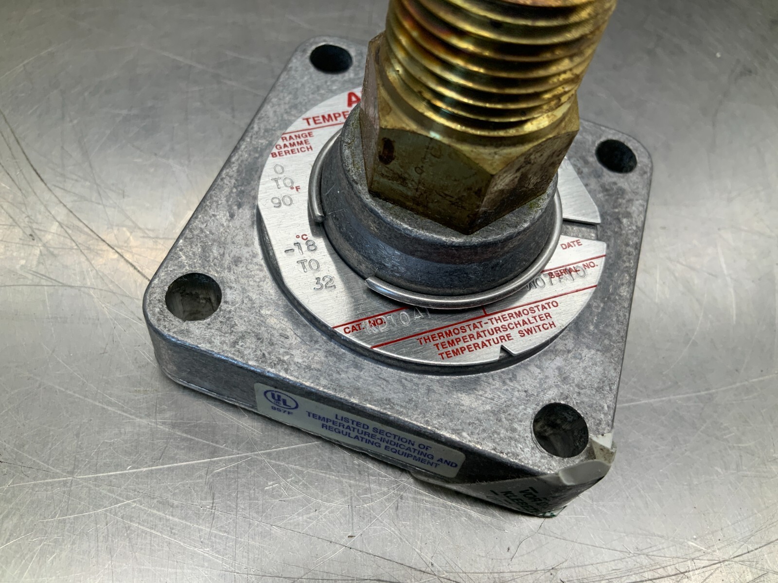 Asco KD10A1 Temperature Switch 0-90 Degrees F