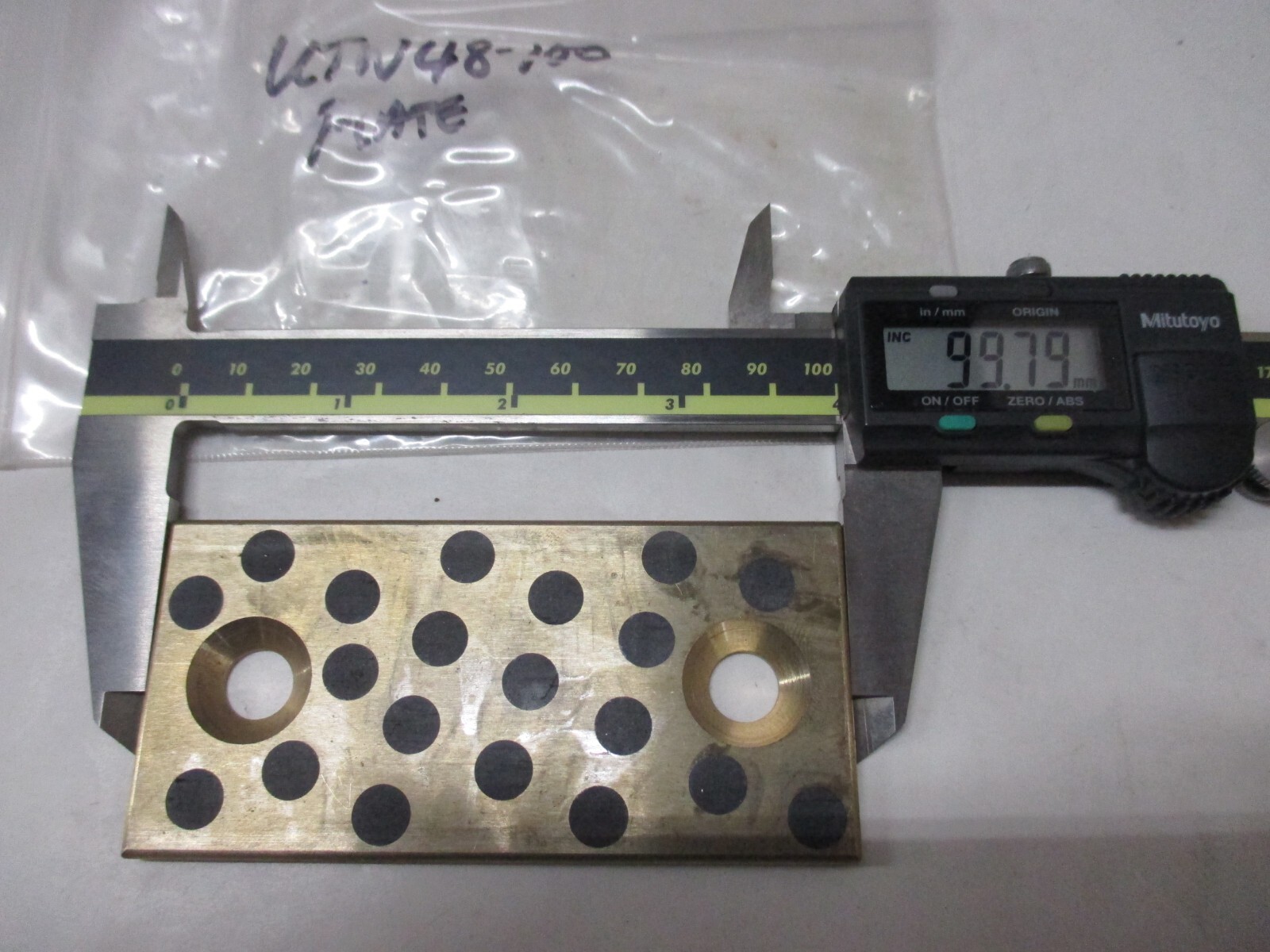 UTW48-100 OIL FREE SLIDE PLATE 48mm X 100mm X 5mm THICK NEW