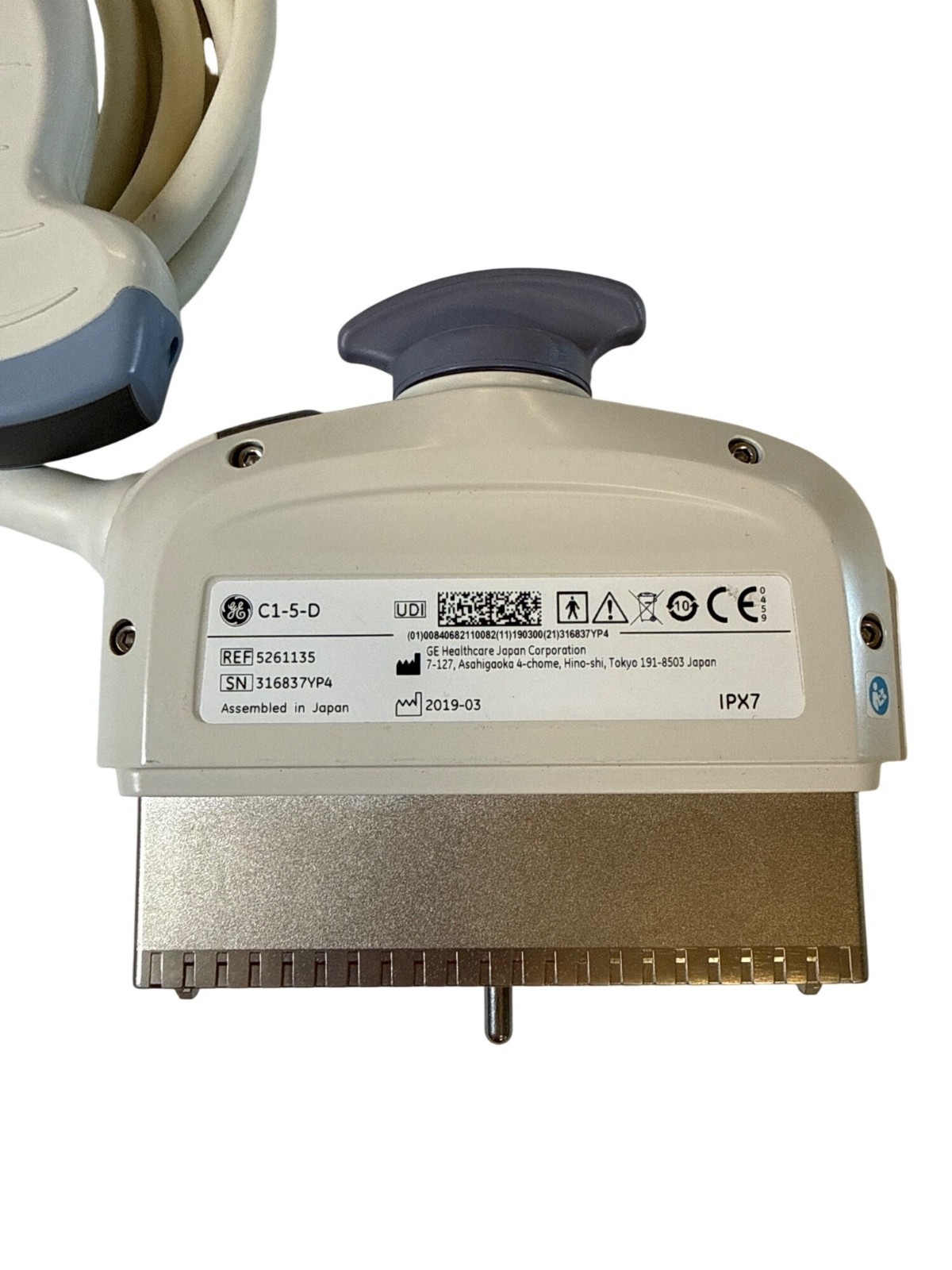 GE C1-5-D Convex Array Transducer Probe 03/2019 REF 5261135 ~ P13 05