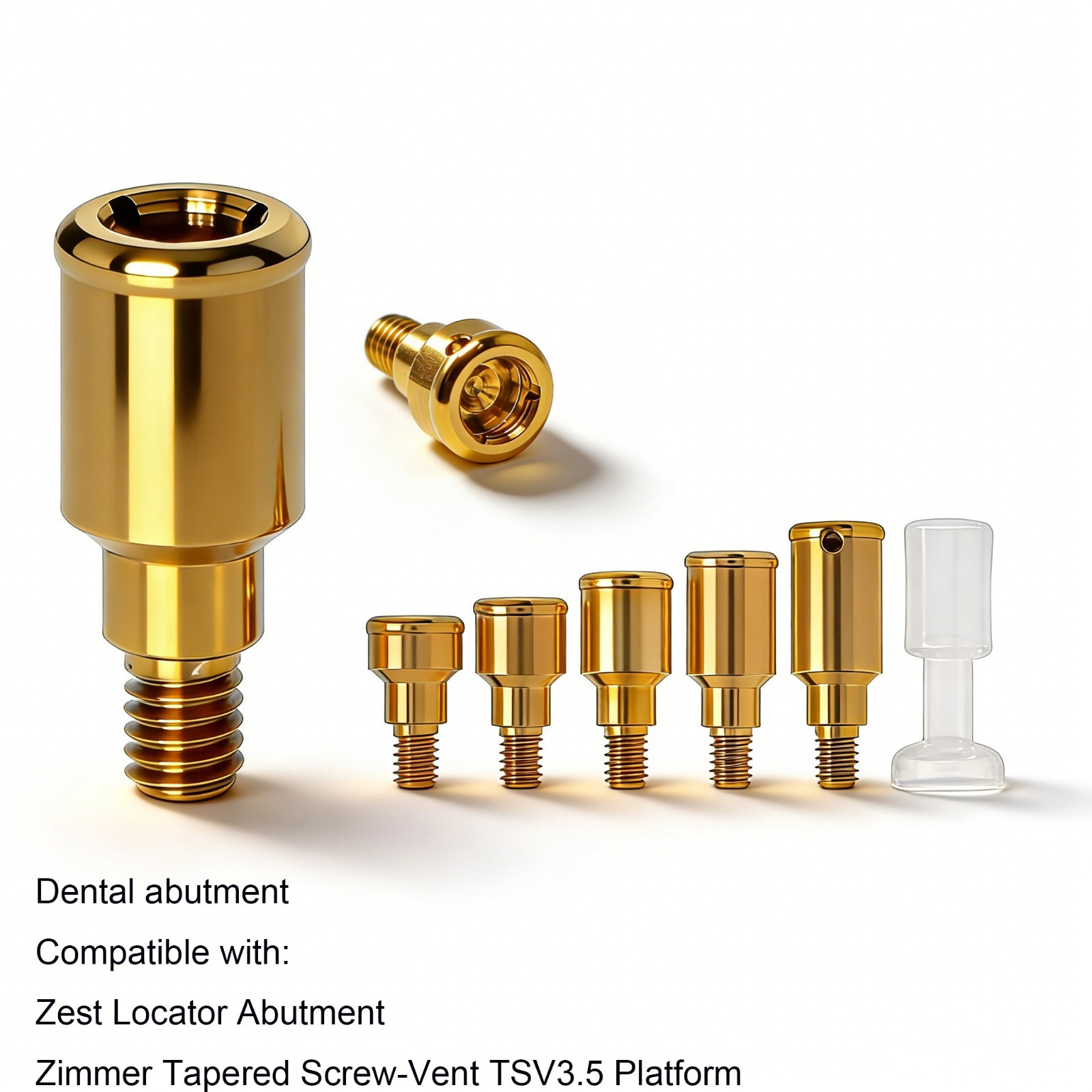 US Dental Ti abutment compatible Zest locator Anchor for ZIMMER TSV 3.5mm/4.5mm