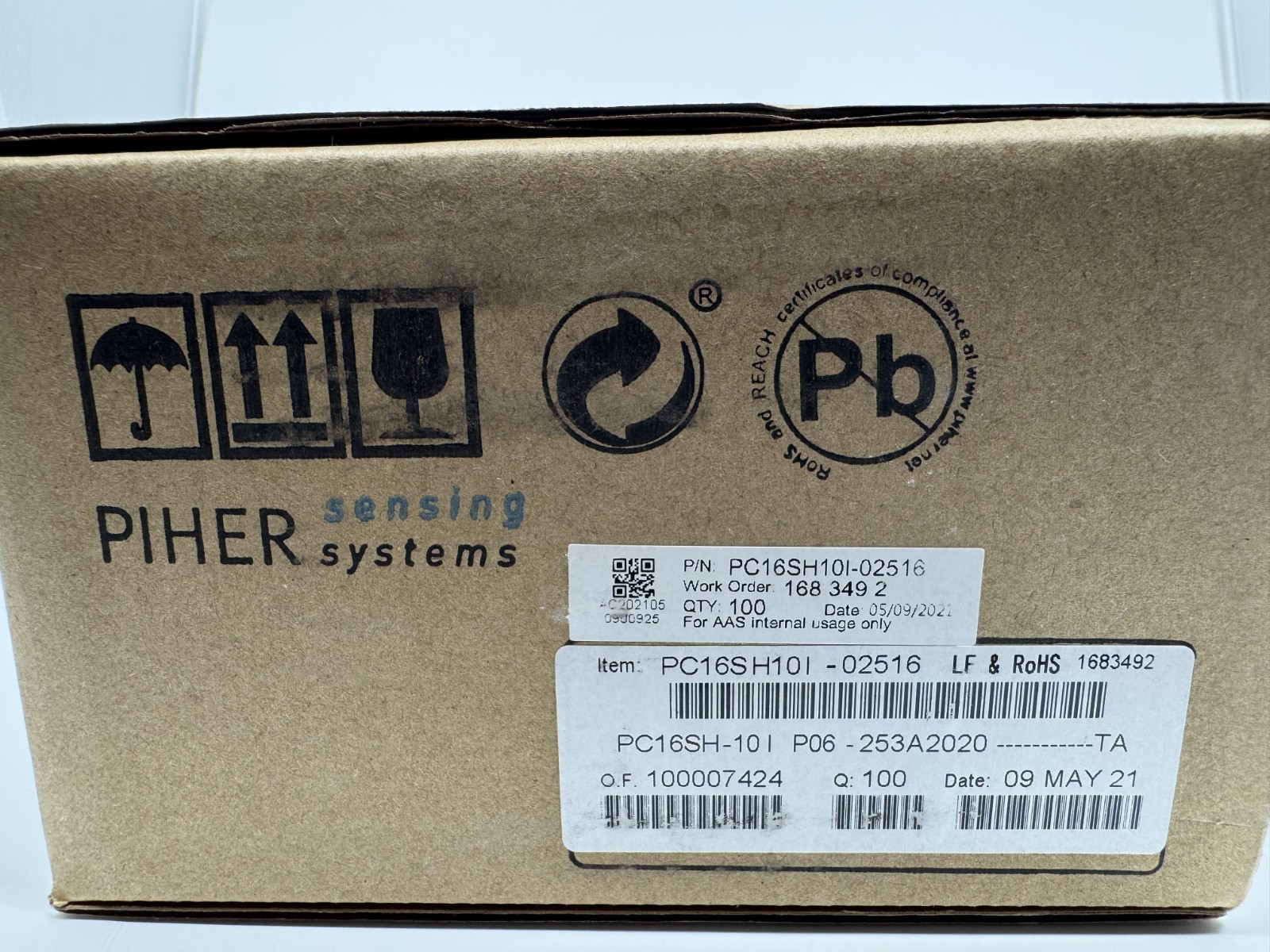 3 Pcs PC16SH-10IP06-253A 2020 PIHER Potentiometer 25k Ω 1 Turn PCB 20% Linear