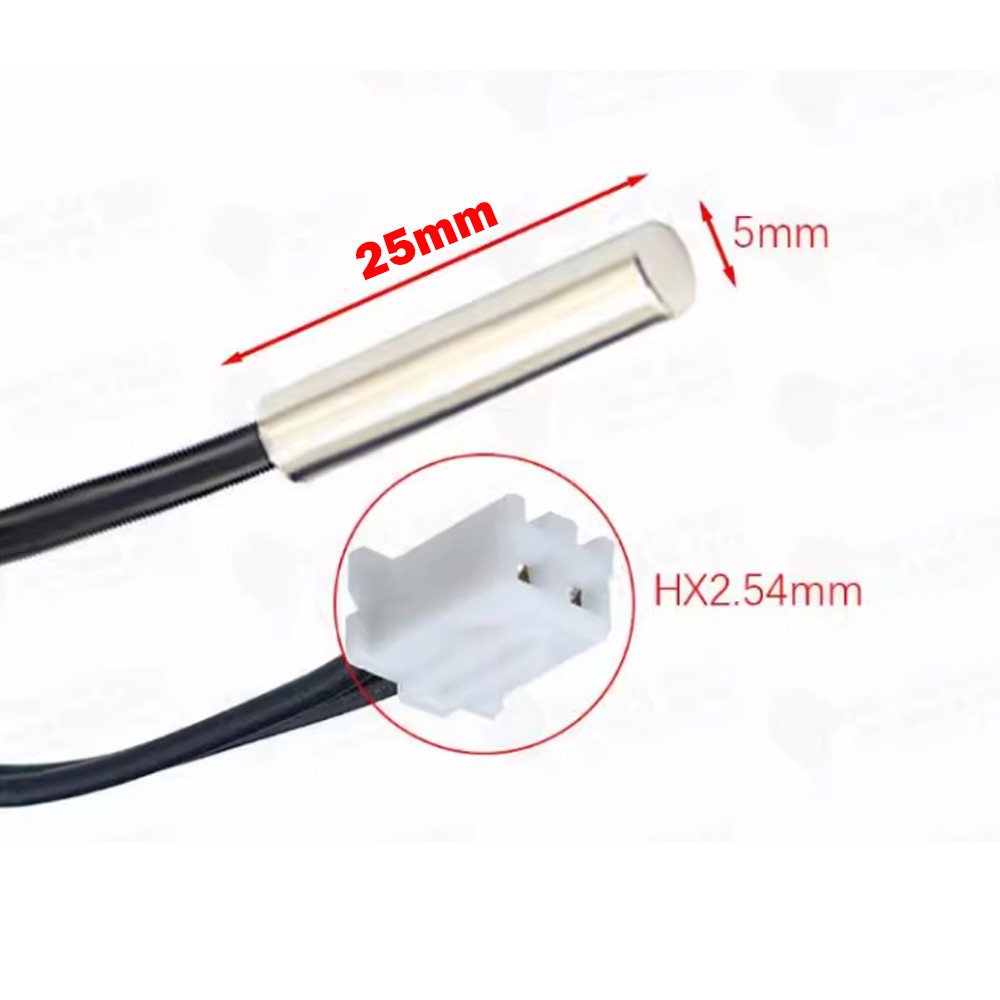 20PCS NTC Temperature Sensor Waterproof Probe Cable 1meters Wire 10K 1% 3950