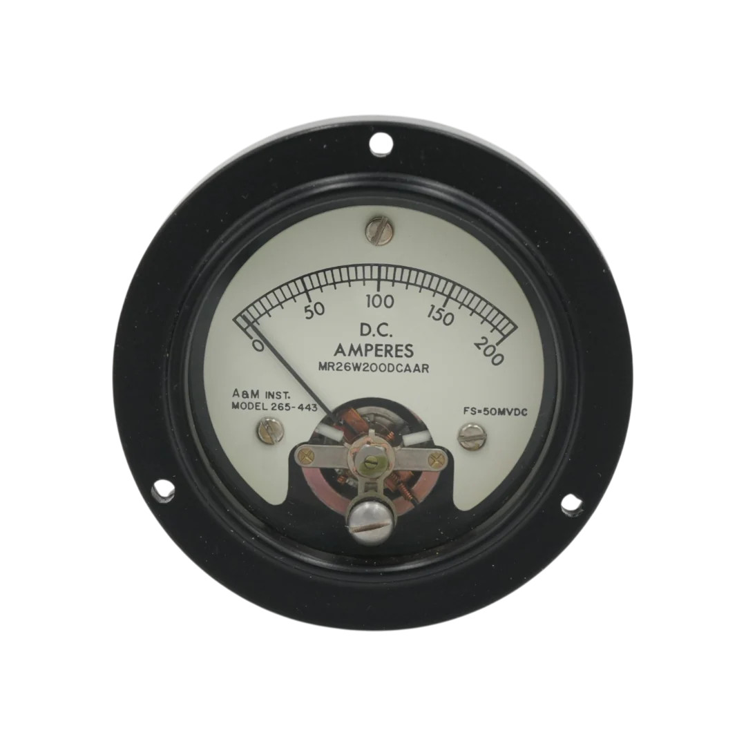 A&M Instruments 0-200 Amps DC Current Meter (New)
