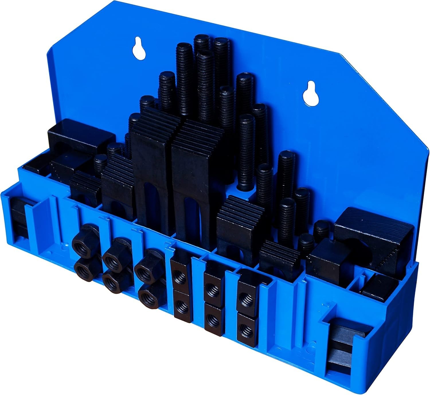58PC Hold Down Clamp Clamping Set Kit Bridgeport Mill (7/16″ Slot 3/8″ Stud)