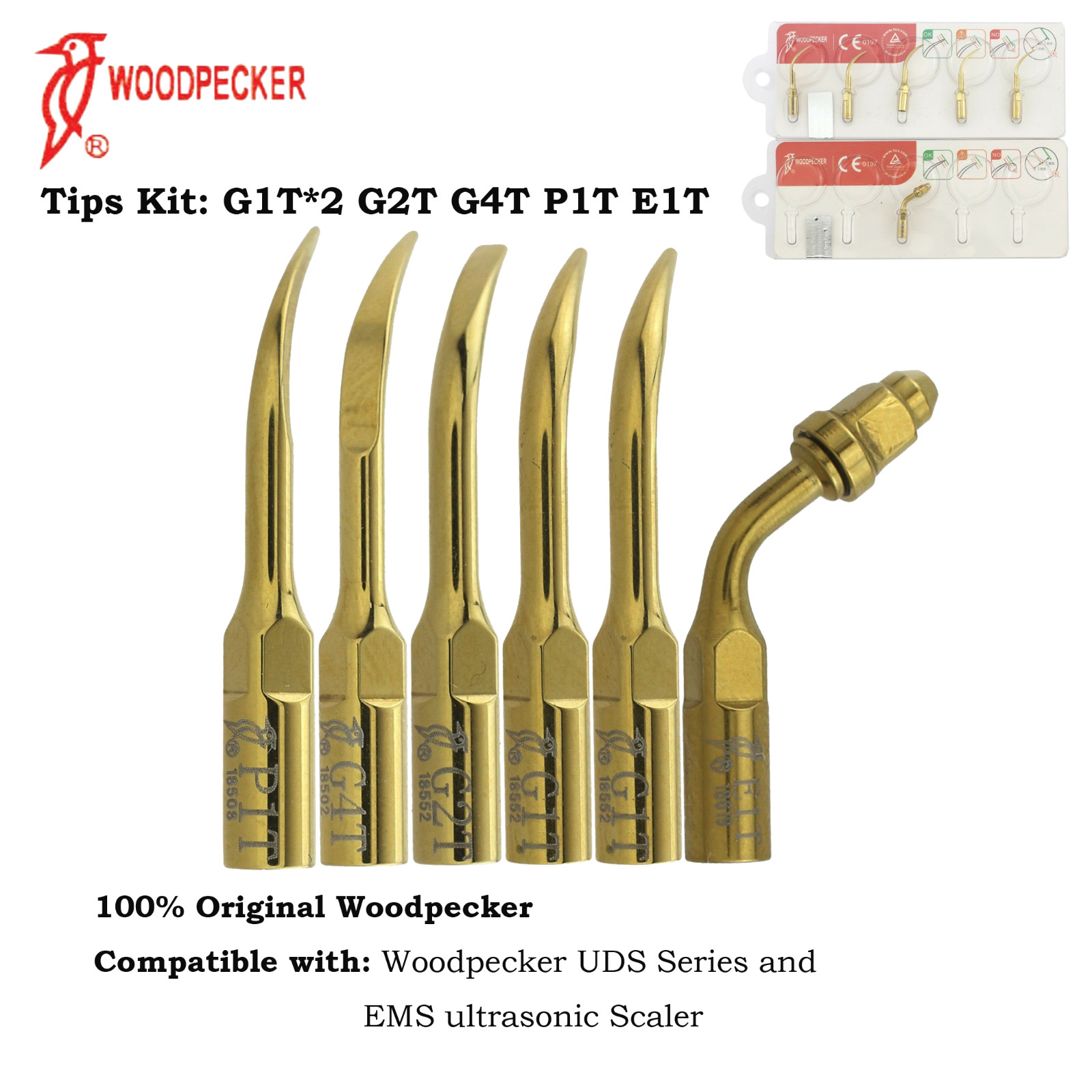Woodpecker Dental Ultrasonic Scaler HW-3H HW-5L Handpiece EMS PIEZON LED HP-5L