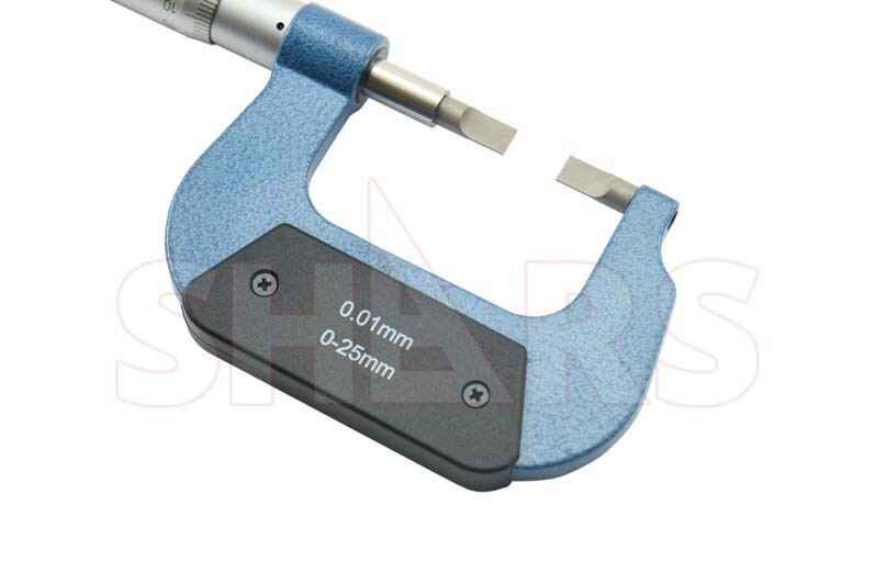 Shars 0-25mm Mechanical Blade Micrometer 0.004mm Accuracy New #}