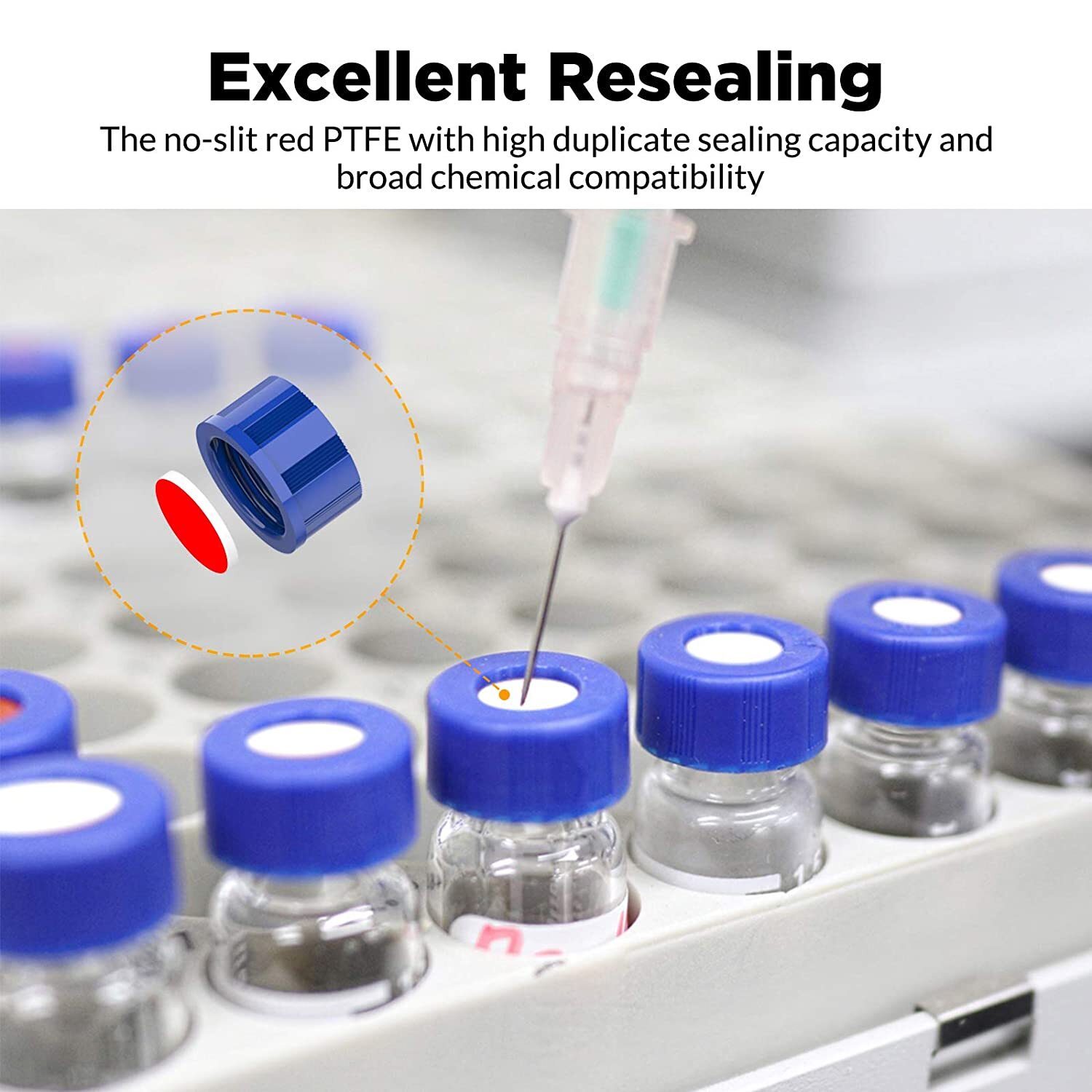 10000pcs 2mL Clear Screw Bottle HPLC Autosampler Vials for Agilent Waters Varian