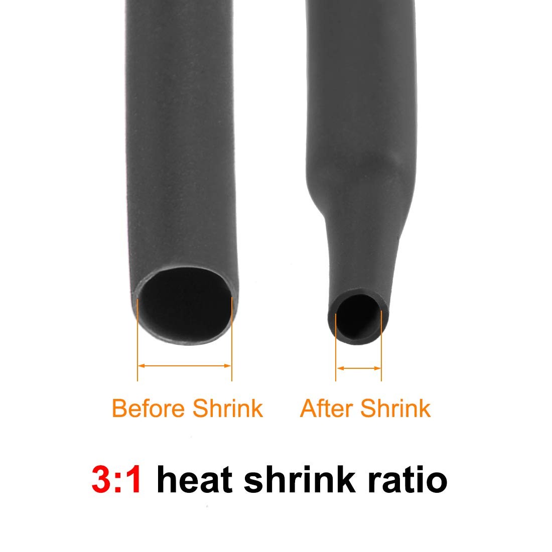 Heat Shrink Tubing 2 50mm Diameter 82mm Flat Width 31 Shrinkable Ca Size: 82mm