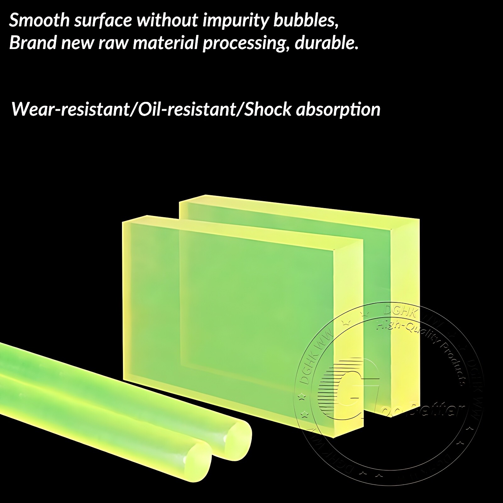 Polyurethane Sheet PU Rubber Board Elastic Damping Cushion Thickness 1mm-100mm