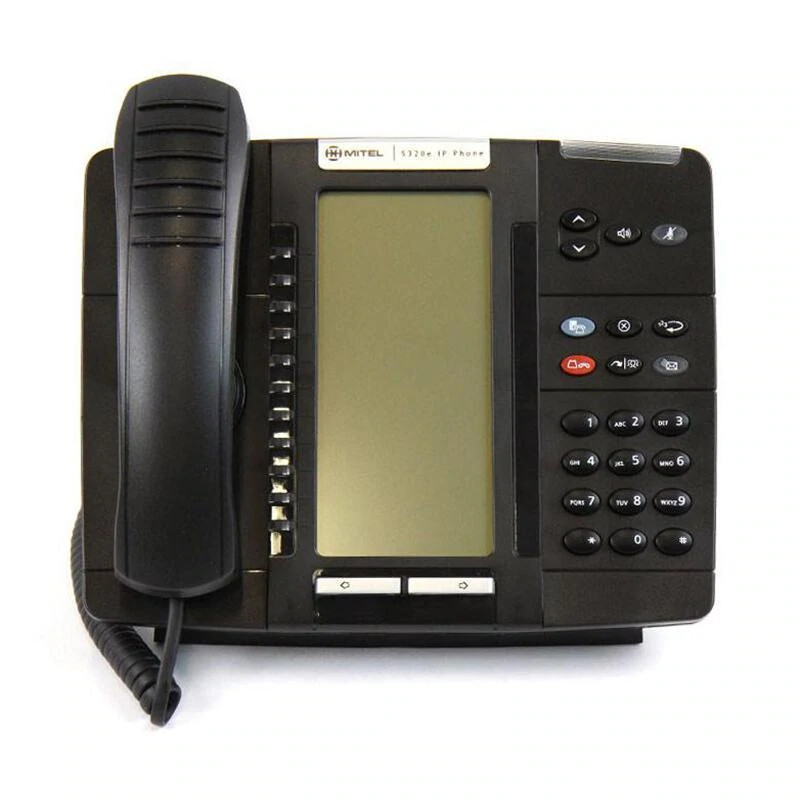 Lot of (5) Fully Refurbished Mitel 50006634 5320e Backlit IP Phone (Black)