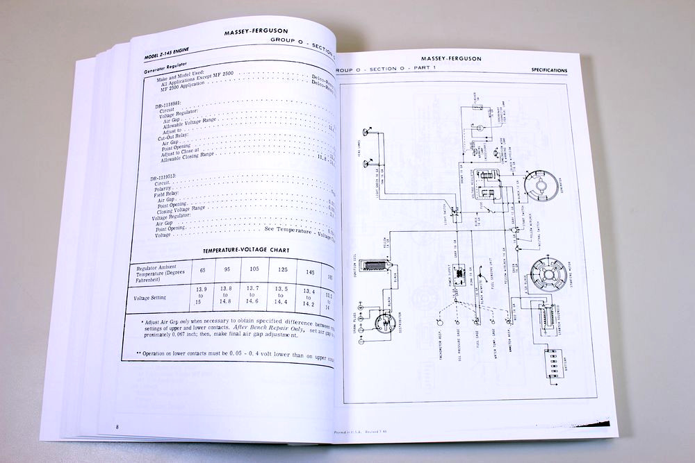 Massey Ferguson Mf 135 Tractor Service Owners Operators Manual Book Repair Mf135