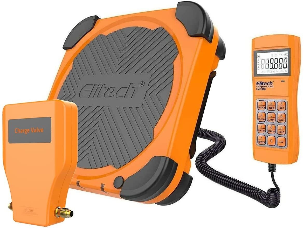 Elitech LMC-300 Electronic Freon Refrigerant Scale 220LB/100KG HVAC Scale w/Case