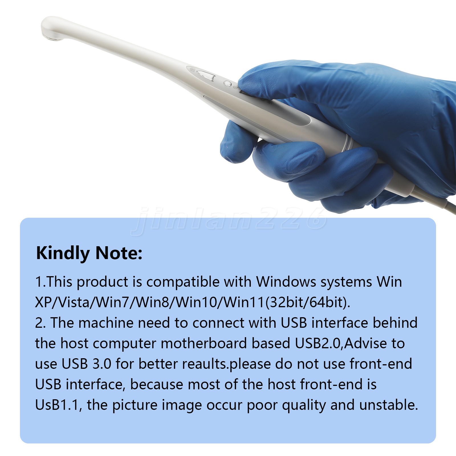 Dental HD Intraoral Camera USB Digital Imaging Work on Dexis/Eaglesoft