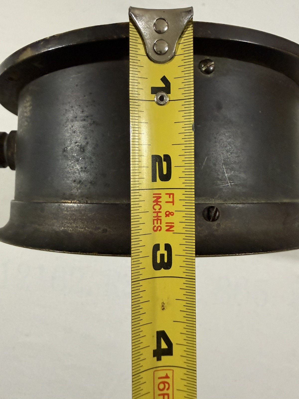 Antique Norton Ammeter No. 1615 – Brass Industrial Electrical Gauge CT