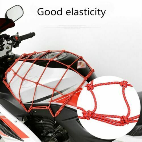 15″X15″ Small Elastic Cargo Bungee Net with 6 Hooks for Bike Bicycle Motorcycle