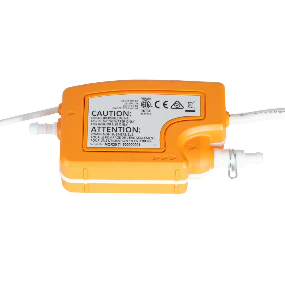 Malco Products Silent+ Mini Orange Gen 5 Aspen Condensate Pump