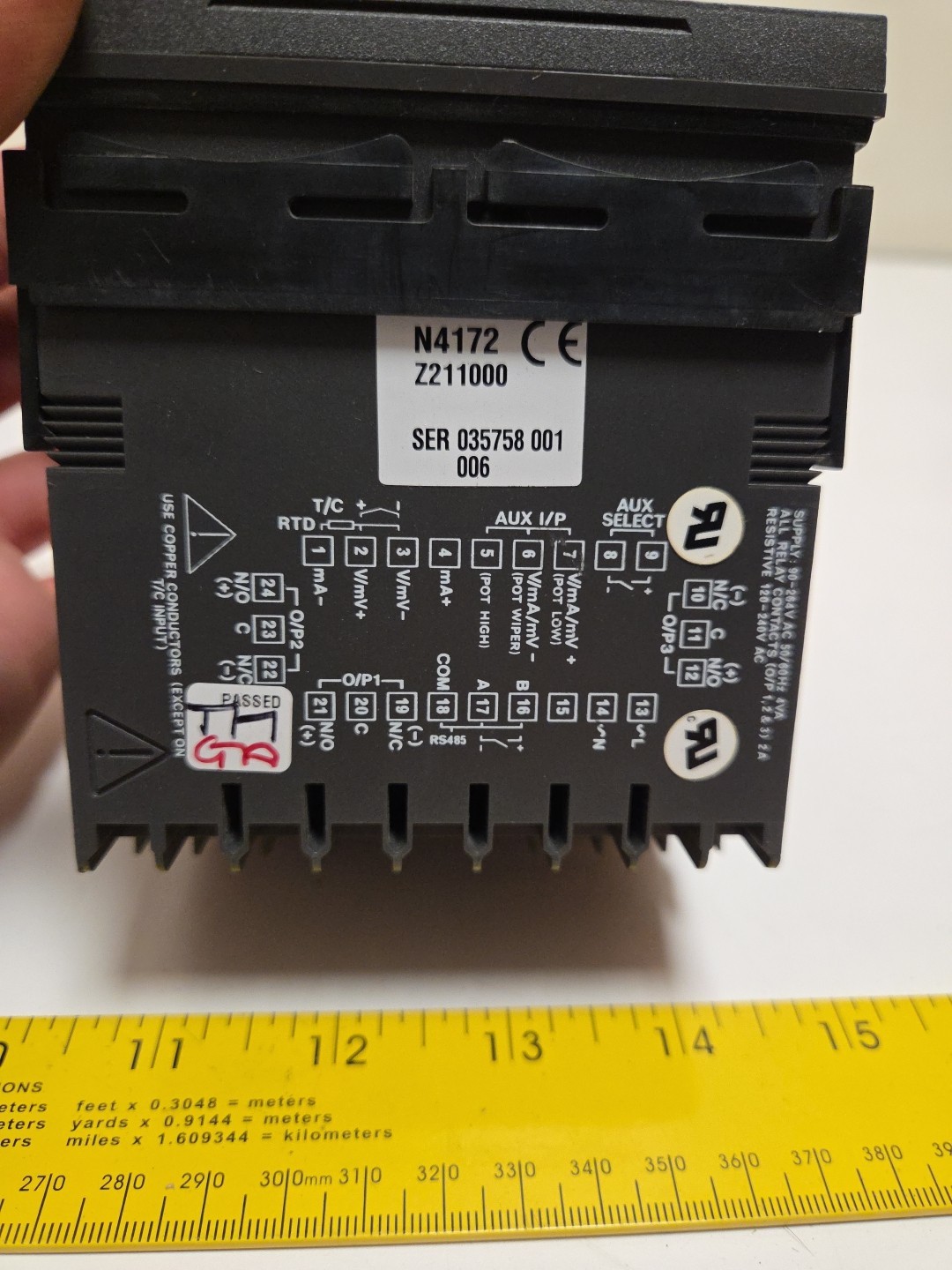 Partlow 1407/ 14071100 Temperature ProcessController 1/4 DIN Panel Mount