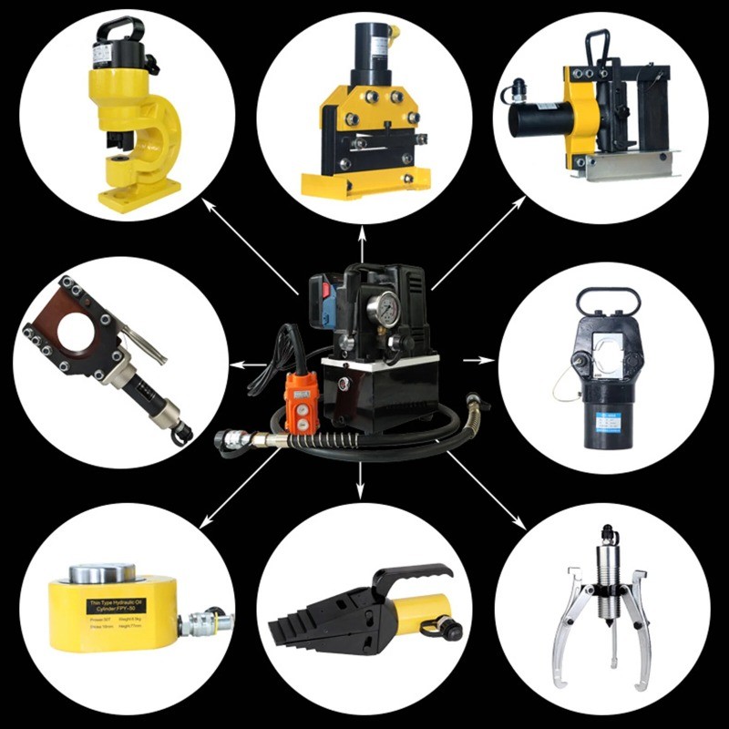 Hydraulic Electric Pump Ultra-High Pressure Oil Pump QQ-700 1.2KW Manual Switch