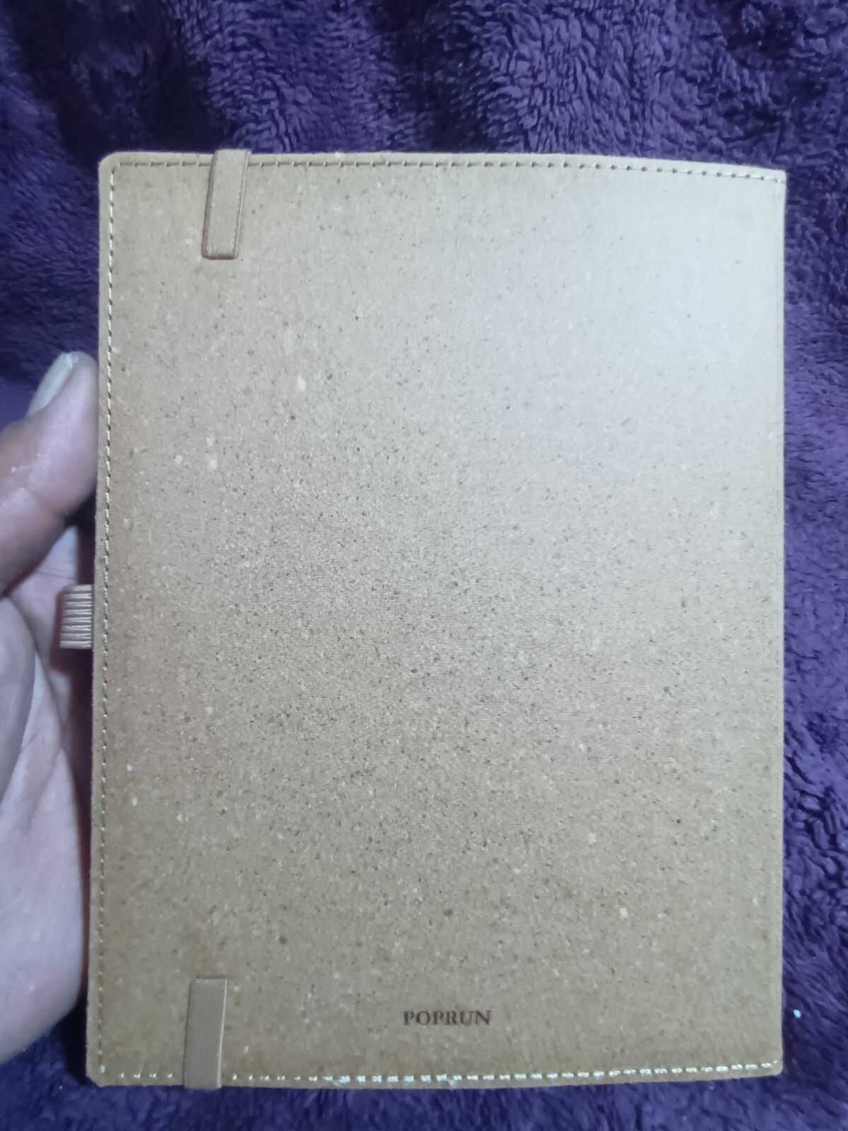 POPRUN TIME WORKS WONDERS WEEKLY NOTEBOOK PLANNER 2024 9×7 Beige Colored