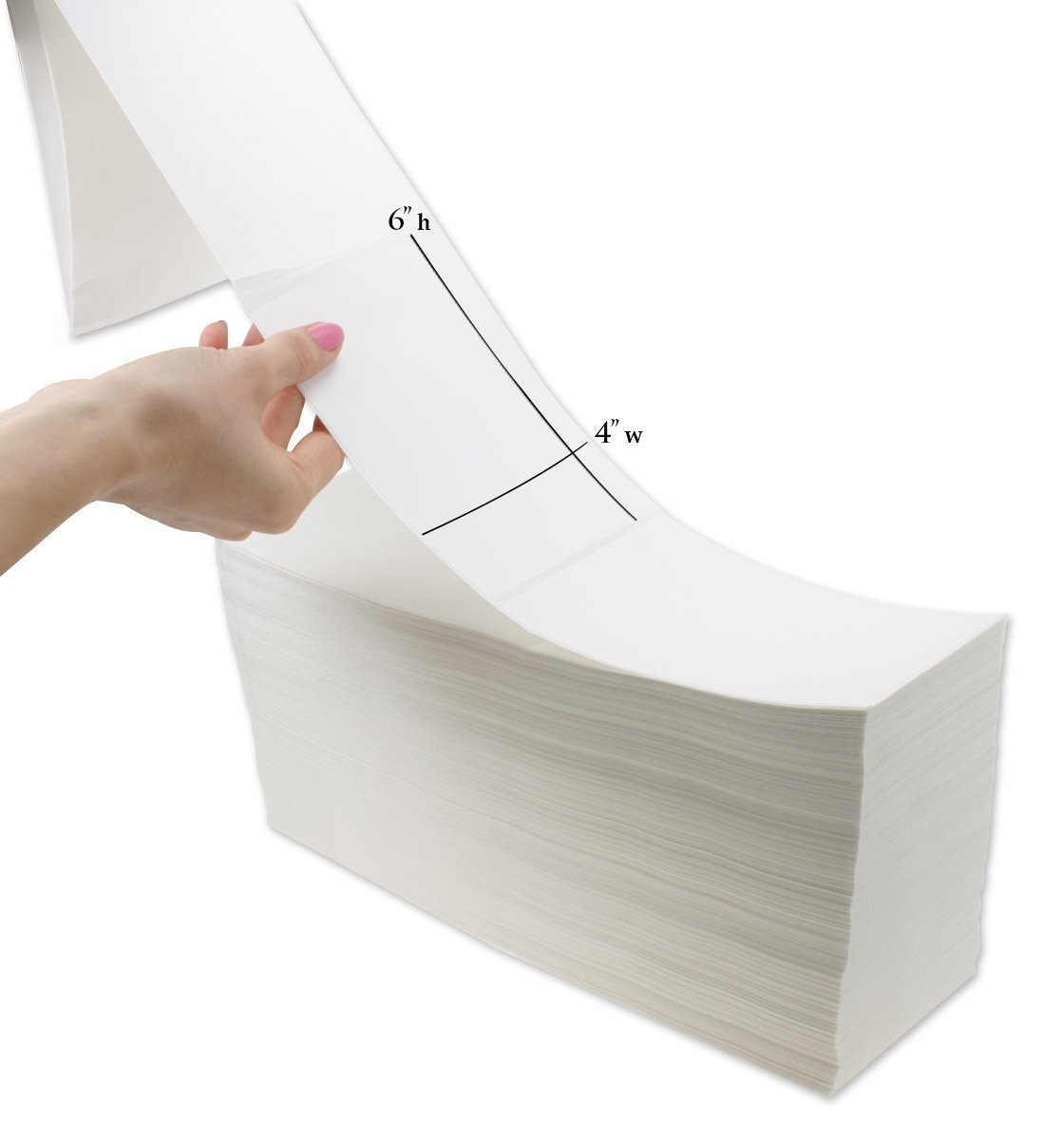 16000 Fanfold Direct Thermal Shipping Labels 4×6 Perforated for Zebra and Rollo