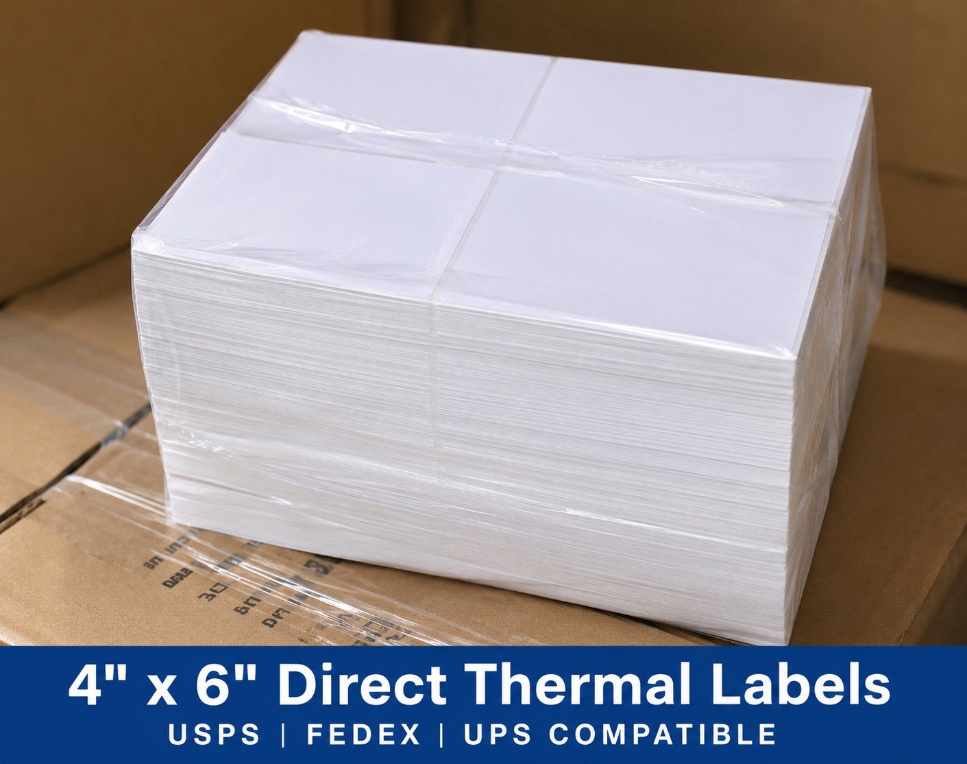 3000 Fanfold 4×6 Direct Thermal Label. High Quality.Certified by UPS 4″X6″ Label
