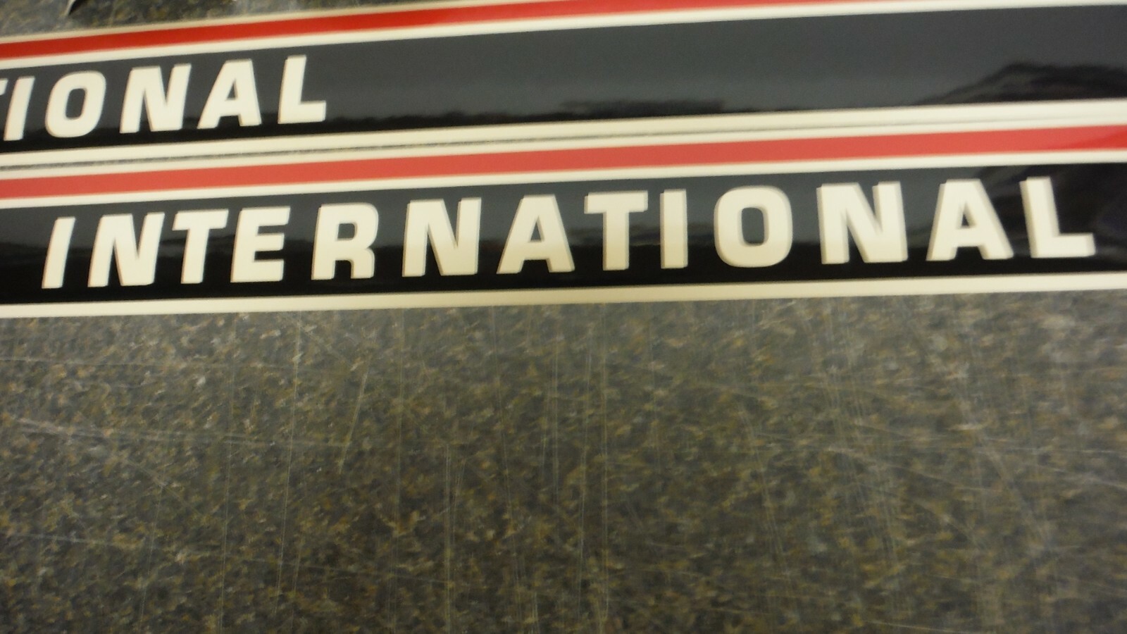 INTERNATIONAL 484 TRACTOR DECAL SET. HOOD AND NUMBERS ONLY. SEE DETAILS/PICS