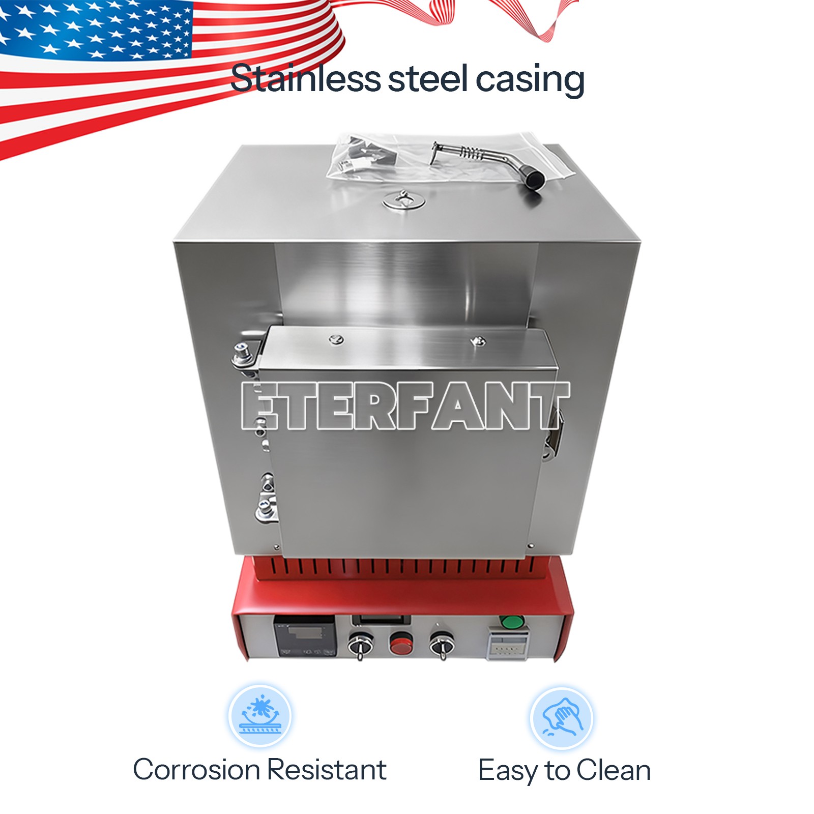 2000W/3000W Dental Lab Burnout Oven 1100℃ High Temperature Fiber Ceramic Furnace