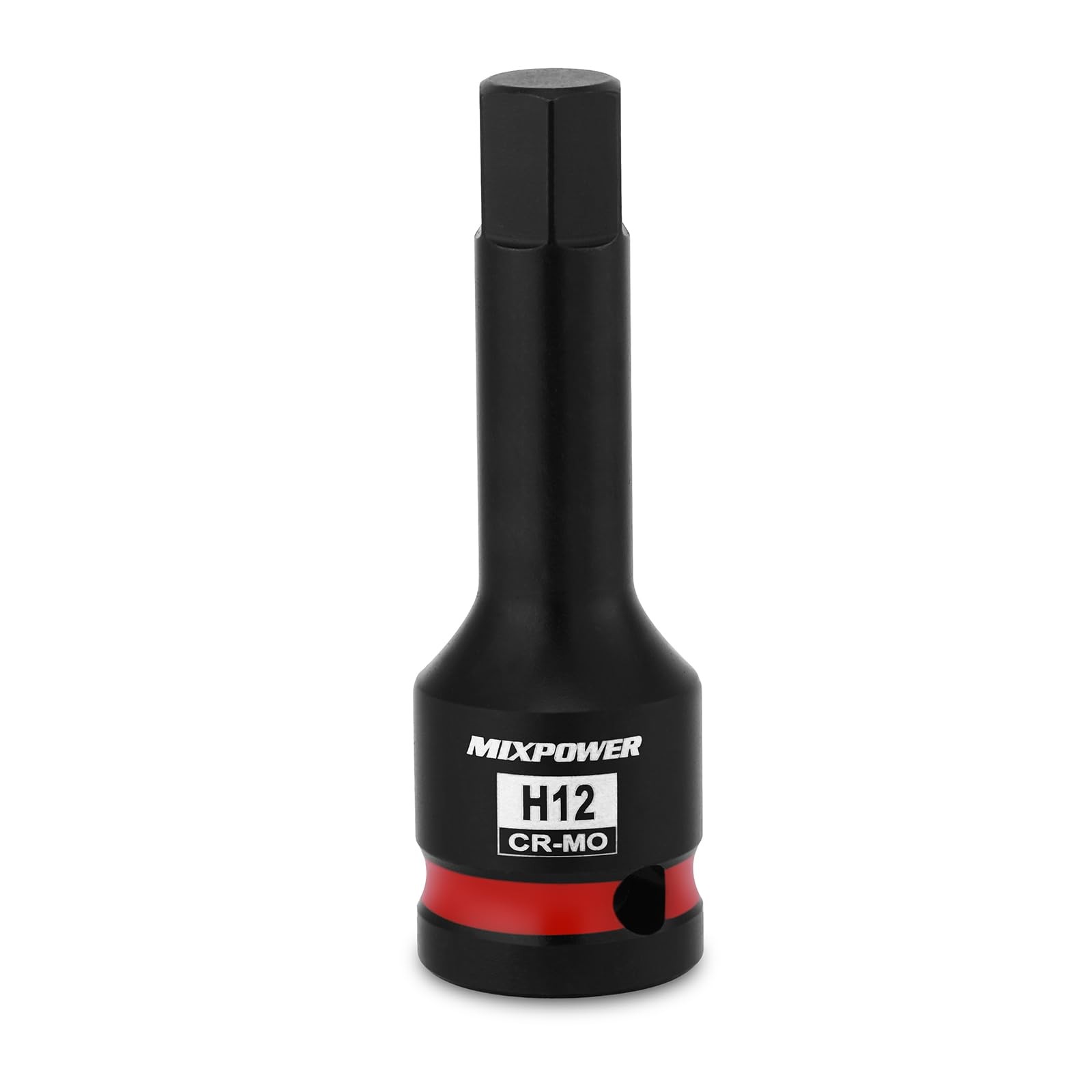MIXPOWER 1/2″ Drive 12mm Hex Impact Bit Socket, Allen 1/2″Dr.12mm
