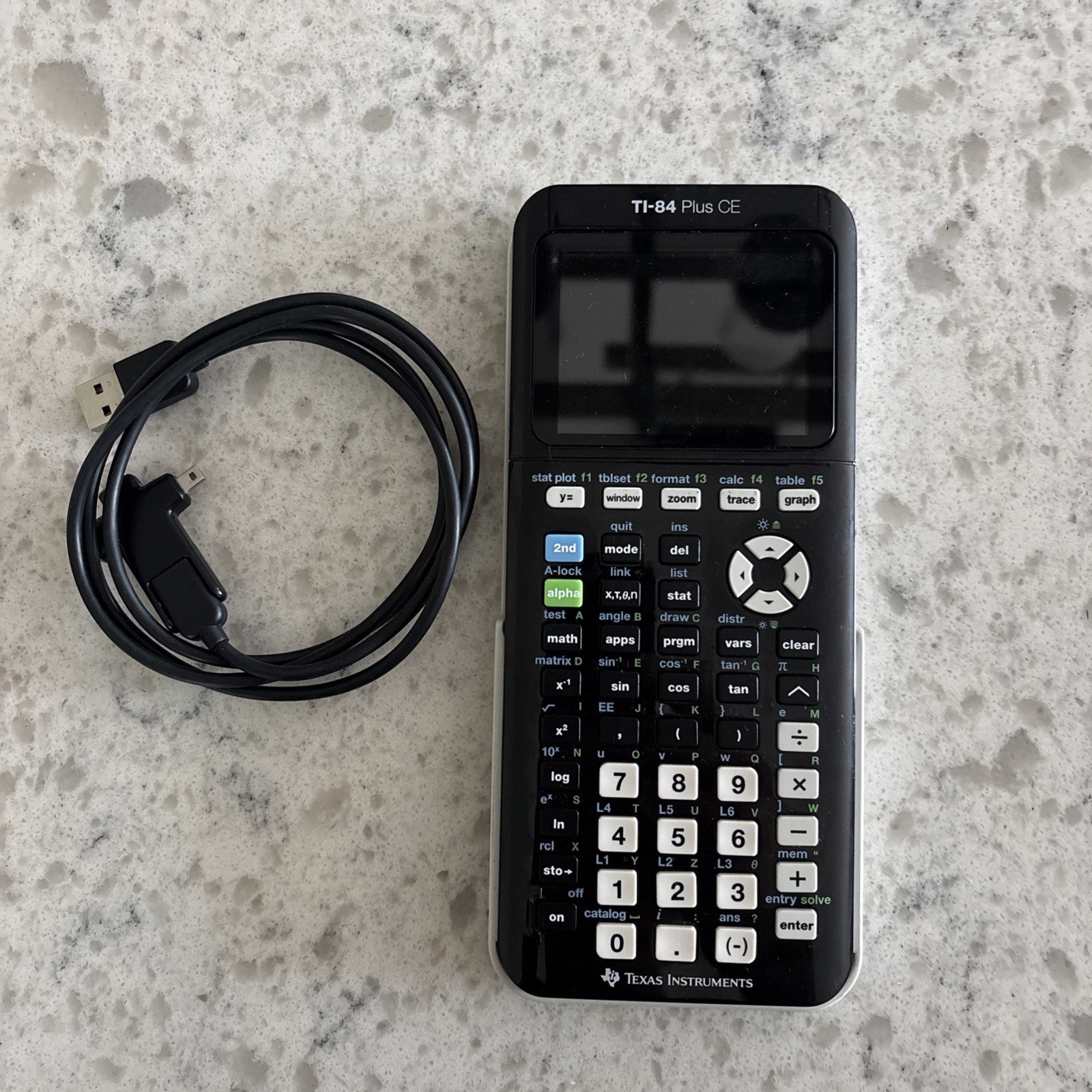 Texas Instruments TI-84 Plus CE Graphing Calculator – Black