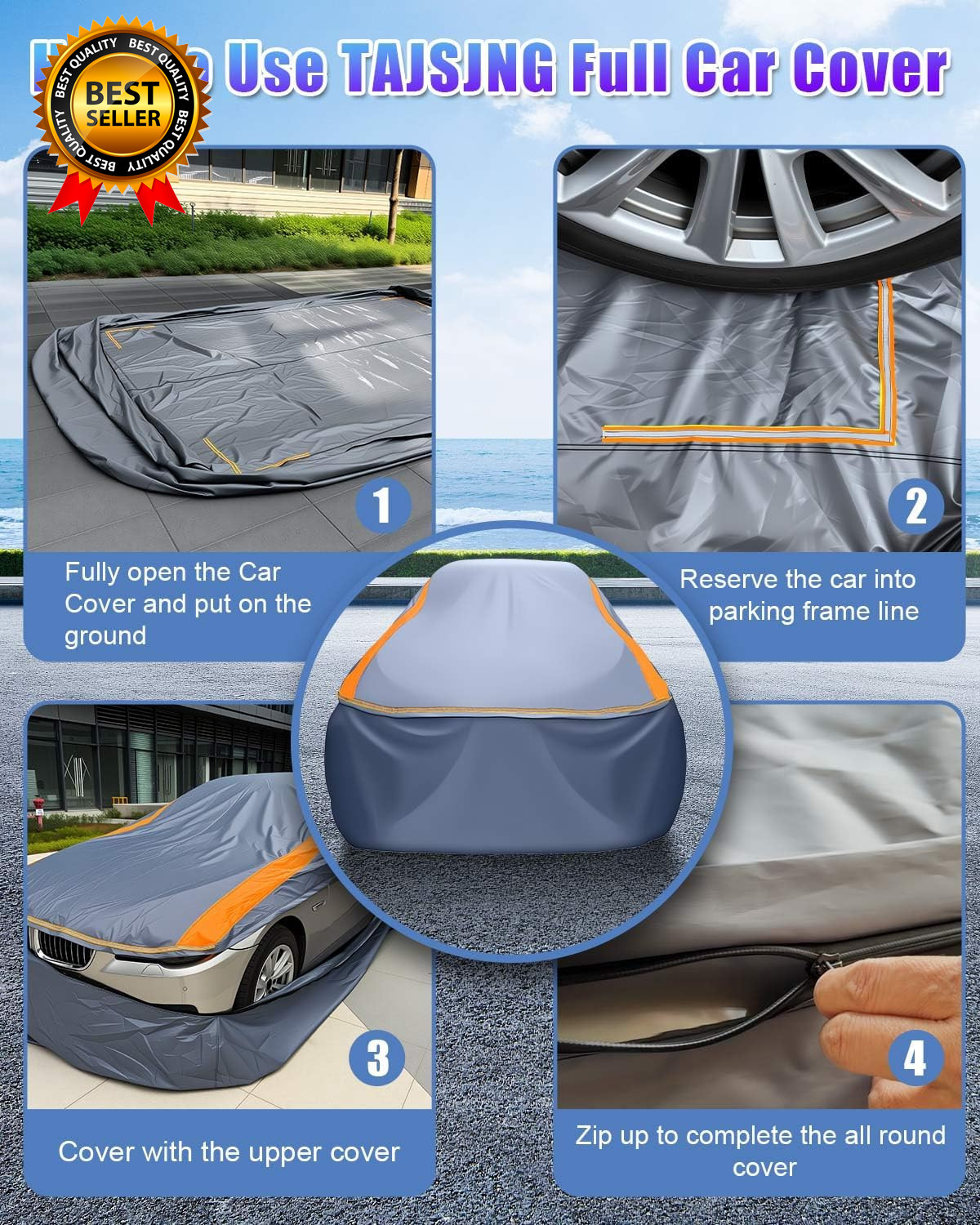 Full Enclosed Car Covers Universal Fit Dodge Challenger Charger Sedans Coupes