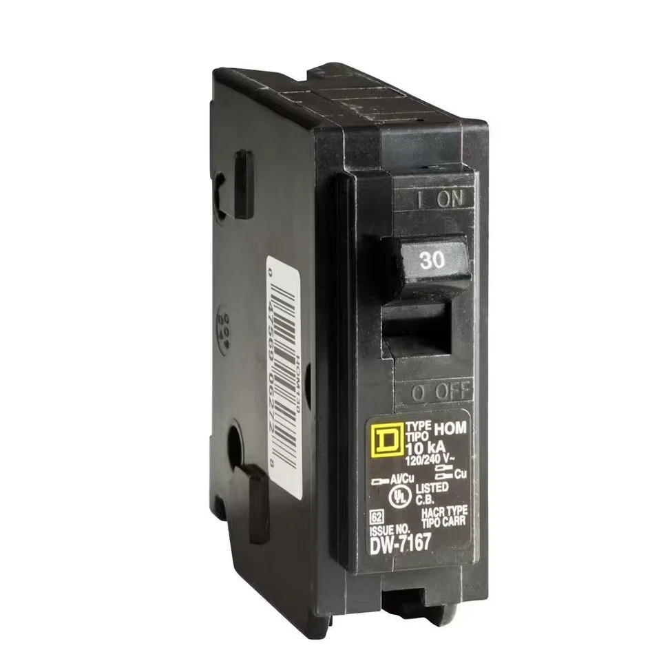 Square D Homeline HOM130CP HOM130 1P 30 Amp 120/240V Plug In Circuit Breaker NEW