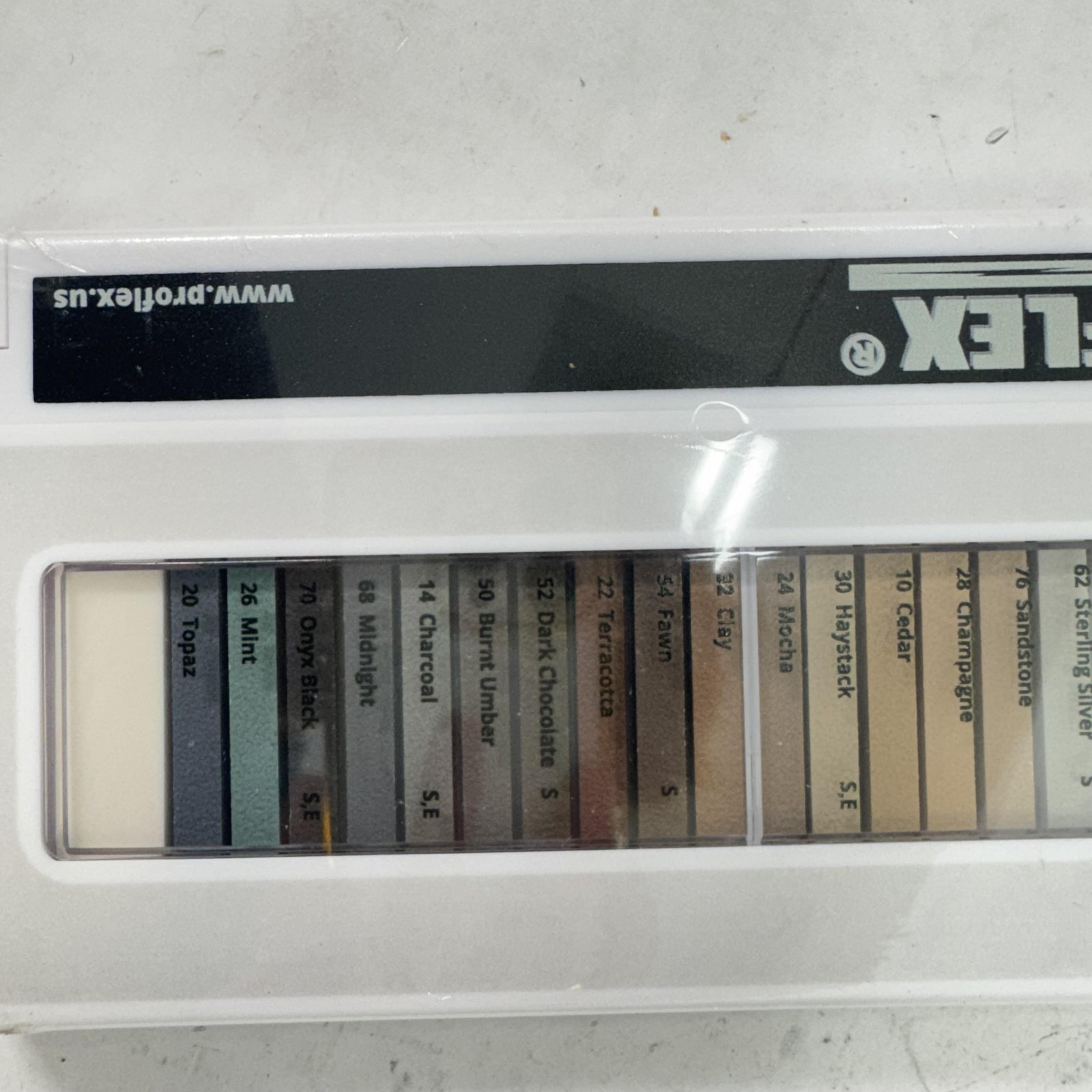 PROFLEX Grout Color Sample Kit Tile Selector Board Sanded Unsanded Caulk Epoxy