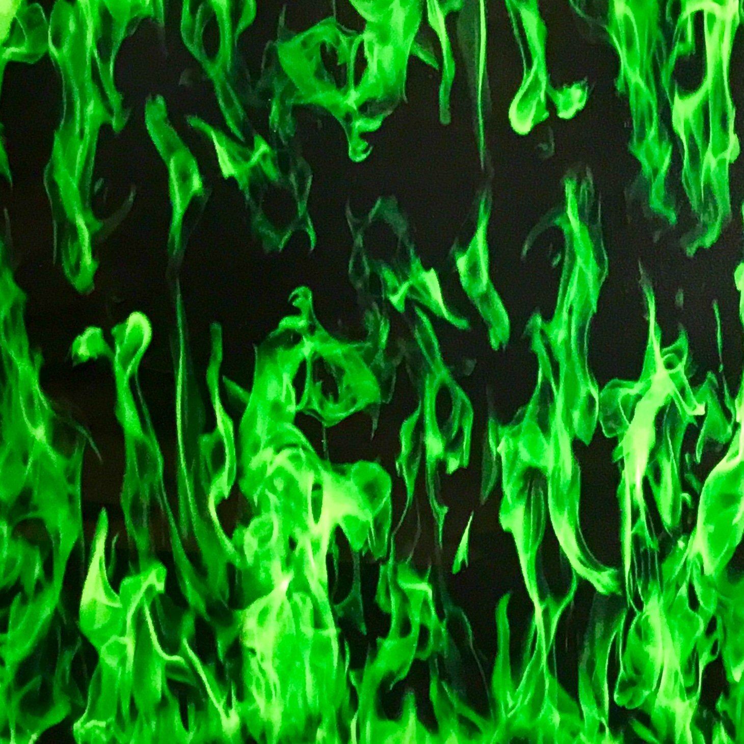 Hydrographic film Green Flames 7′ x 20″ hydro dip dipping